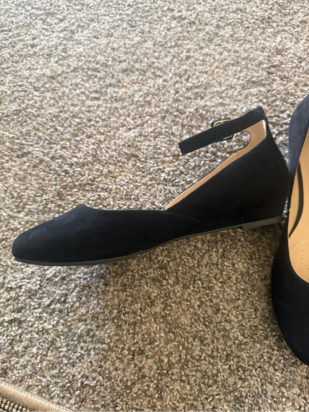 Dream Pairs Black Ankle-Strap Round-Toe Flats - Picture 2 of 7